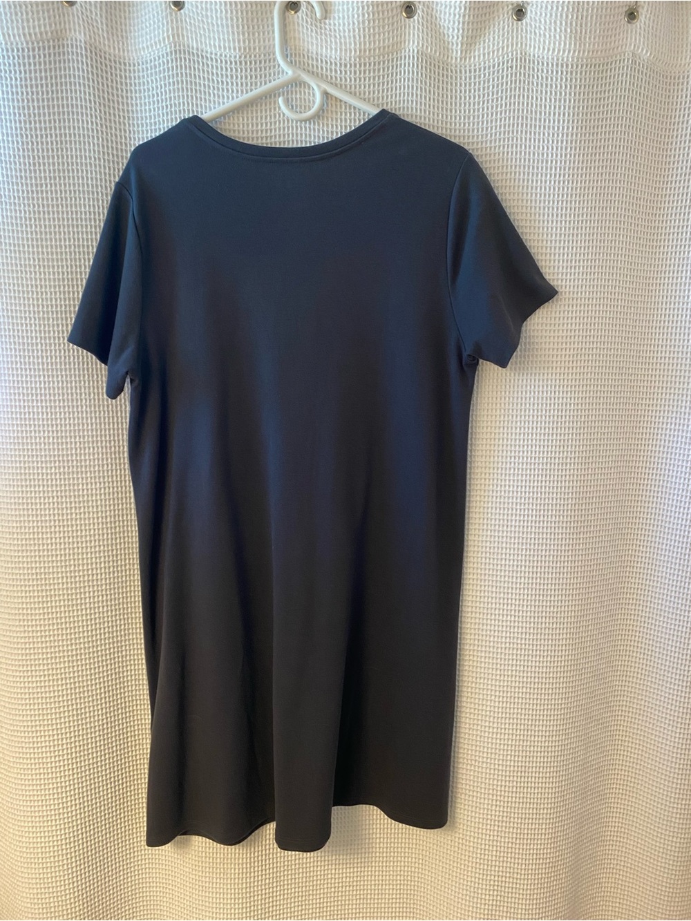 Eileen Fisher Black Short-Sleeve T-Shirt Dress
